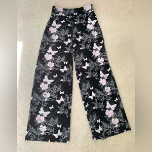 EUC Y2K/Lularoe style pink and black pajama pants! 🦋🖤